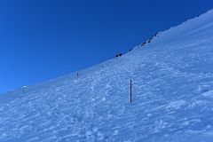 
Climbing The Traverse On Mount Elbrus Just After Sunrise
